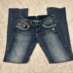 Vigoss Jeans The Dublin‎ Boot Cut Distressed Beaded
